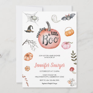 Halloween-Baby Süßer Kürbis Herbst-Baby-Party Einladung