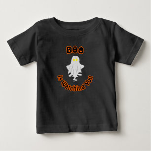 Halloween Baby T-Shirt Boo beobachtet dich