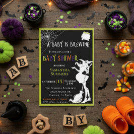 Halloween Baby wird HexenBaby-Dusche brauen Einladung