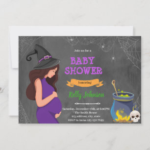 Halloween-Babydusche Einladung