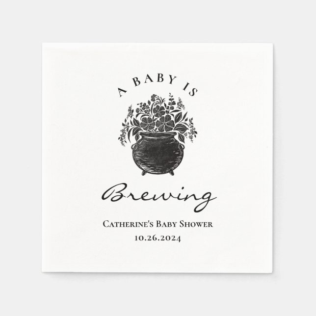 Halloween Babydusche Napkins Serviette (Vorderseite)