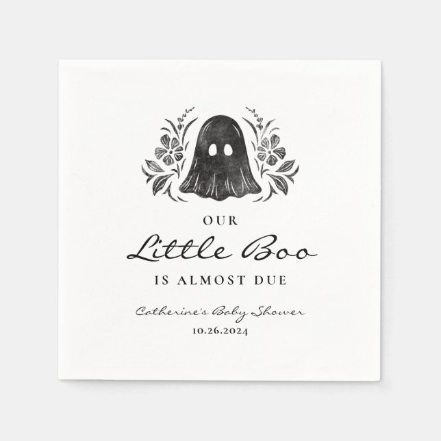 Halloween Babydusche Napkins Serviette (Vorderseite)