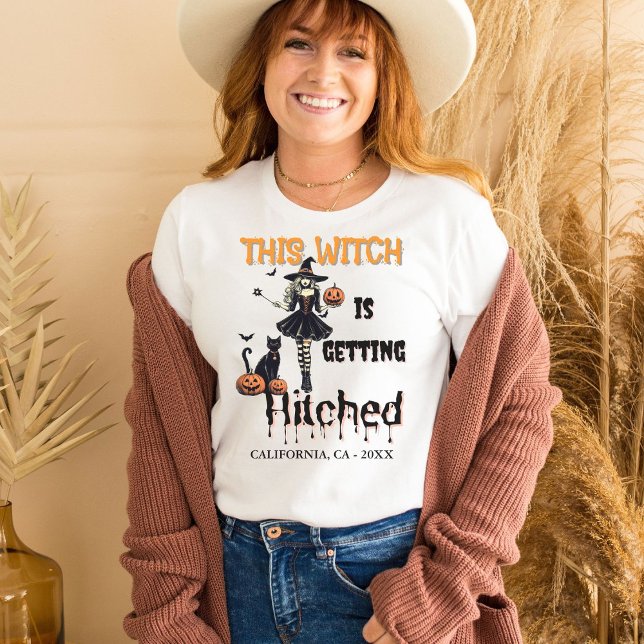 Halloween Bachelorette Diese Hexe wird Hitch T-Shirt (Von Creator hochgeladen)