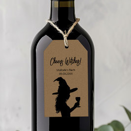 Halloween Bachelorette Gefältentags, Cheers Hexen Geschenkanhänger