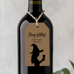 Halloween Bachelorette Gefältentags, Cheers Hexen Geschenkanhänger