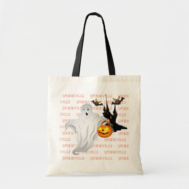 Halloween Bag-Ghost-Tote-Tasche Tragetasche (Vorne)