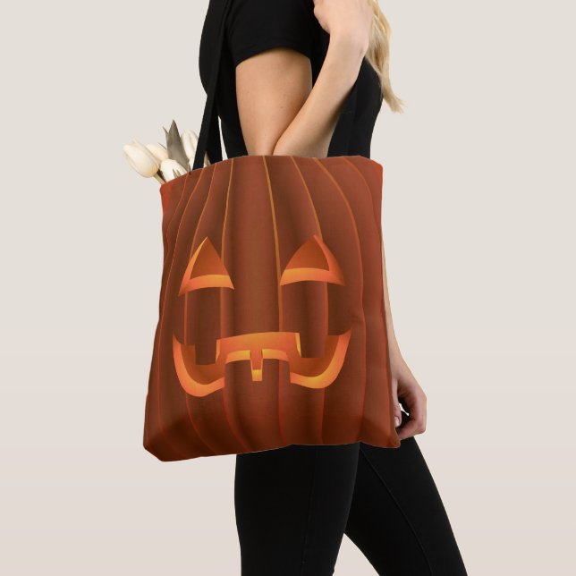 Halloween Bags Jack-o-Lantern-Tragetaschen (Von Nahem)
