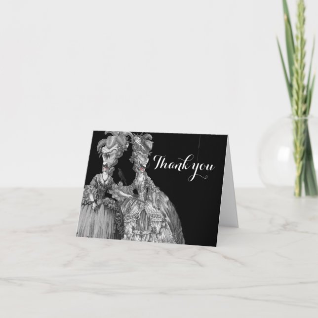 Halloween Ball, danke Karte. Einladung (Vorderseite)