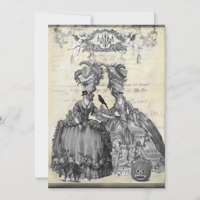 Halloween-Ball Einladung (Vorderseite)