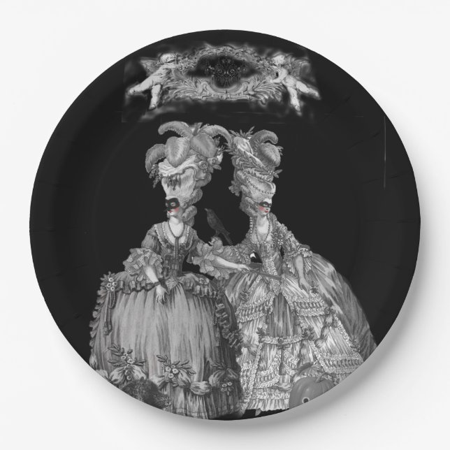 Halloween Ball Pappteller (Vorderseite)