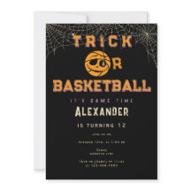 Halloween Ball Trick oder Basketball Geburtstag
