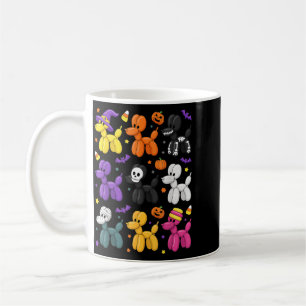 Halloween Ballon-Hunde-Kostenmuster Süß Gruselig Kaffeetasse