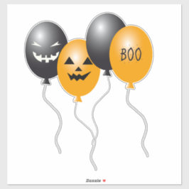 Halloween Balloons Aufkleber