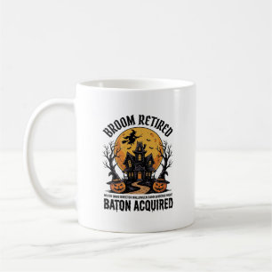 Halloween-Banddirektor Hexe Spukhaus-Design Kaffeetasse