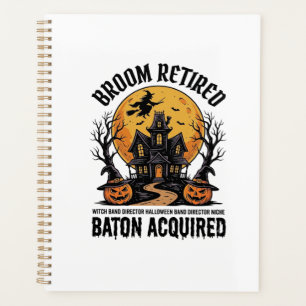 Halloween-Banddirektor Hexe Spukhaus Design Planer