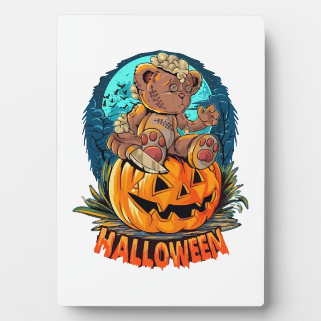 Halloween-Bären-Killer Fotoplatte (Vorderseite)