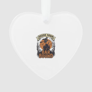 Halloween Barkeeper-Shirt Lustiger Hexenbesen Bar Ornament