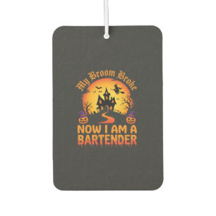 Halloween Barkeeper Spukhaus Hexe Kürbis De Autolufterfrischer