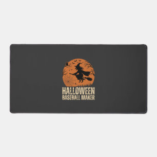 Halloween-Baseball-Macher Vintage-Hexen-Grafik Schreibtischunterlage