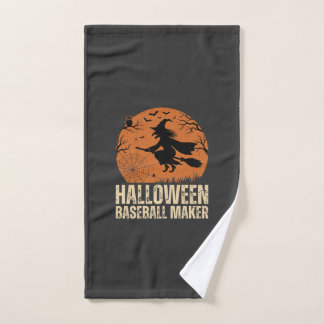 Halloween Baseball Maker Vintage Hexen Grafik Handtuch