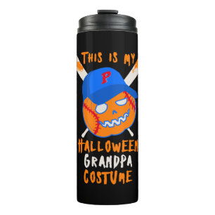 Halloween Baseball Opa für Großvater Grandpa Thermosbecher