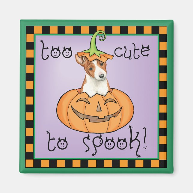 Halloween Basenji Magnet (Vorne)