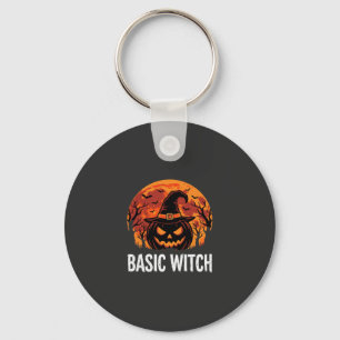 Halloween Basic Hexen-Kürbis-Mond-Grafik Schlüsselanhänger
