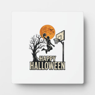 Halloween Basketball Frohes Halloween Vintage Spor Fotoplatte