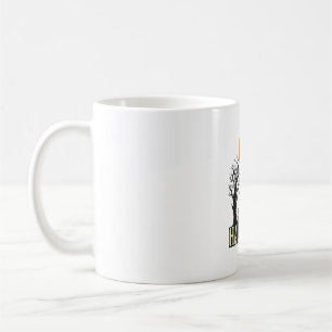 Halloween Basketball Frohes Halloween Vintage Spor Kaffeetasse