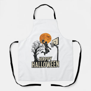 Halloween Basketball Frohes Halloween Vintage Spor Schürze