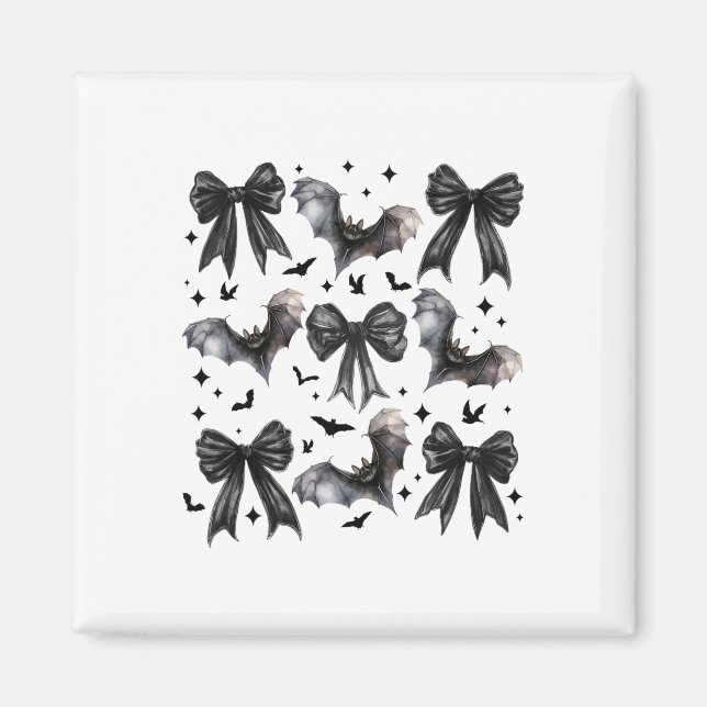 Halloween Bat Coquette Bow Halloween Bat Coquette Magnet (Vorne)