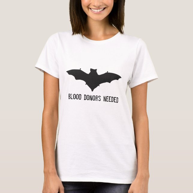 Halloween Bat Funny T - Shirt (Vorderseite)