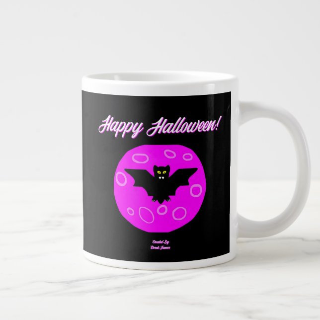 Halloween Bat Jumbo-Tasse (Rechts)
