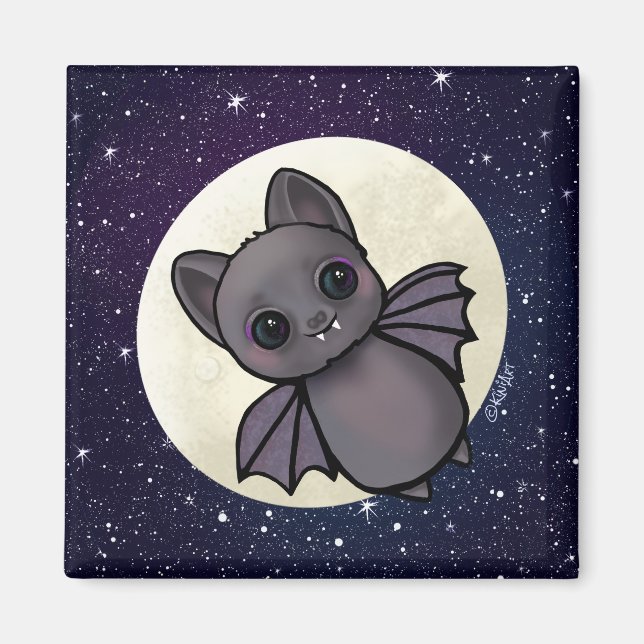 Halloween Bat KiniArt Magnet (Vorne)