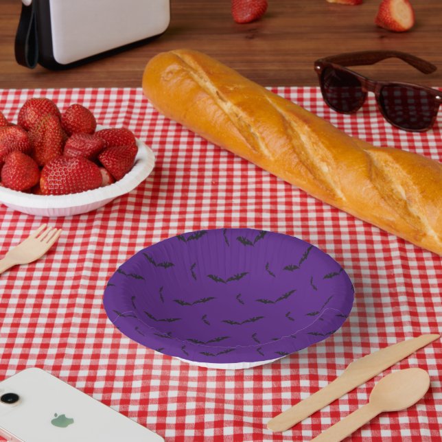 Halloween/Bat Paper Bowls Pappteller (Picknick)