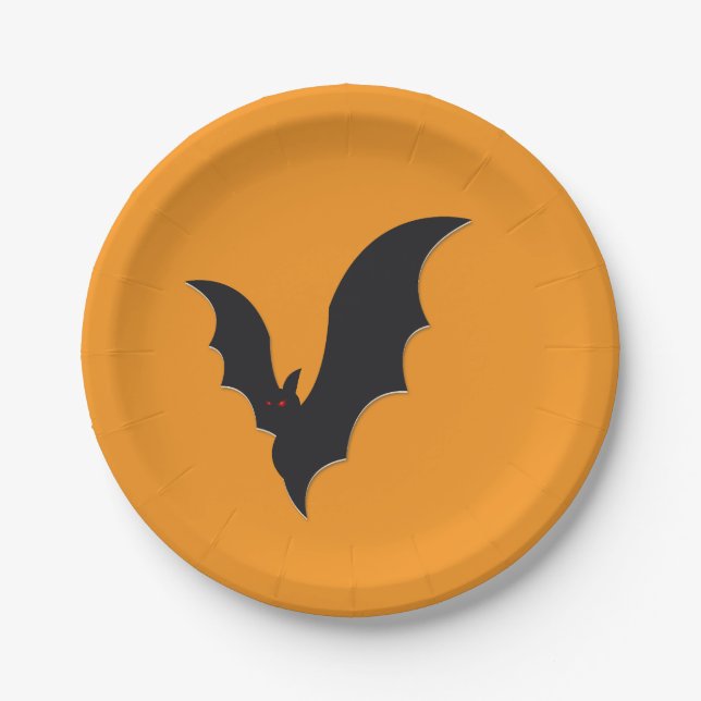 Halloween bat pappteller (Vorderseite)