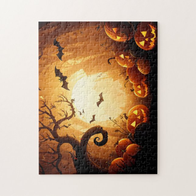 Halloween/Bat/Pumpkin/Fall Puzzle (Vertikal)