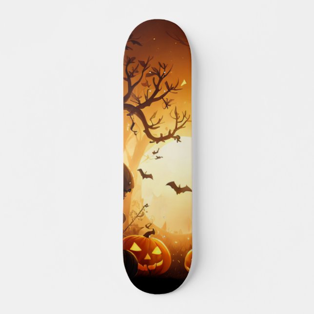 Halloween/Bat/Pumpkin/Fall Skateboard (Vorne)