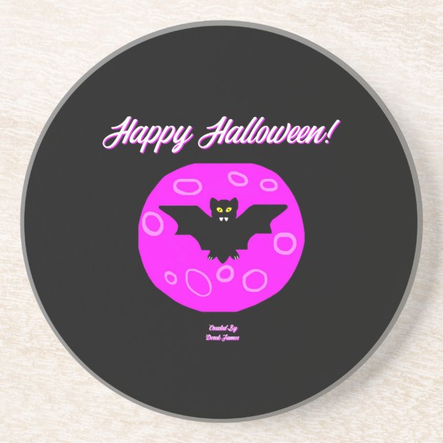 Halloween Bat Sandstone Untersetzer (Vorne)