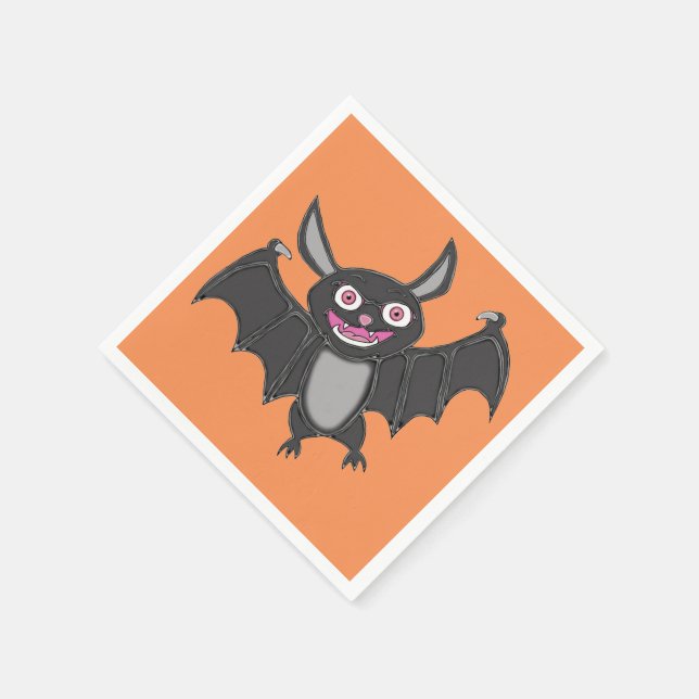 Halloween Bat Serviette (Ecke)