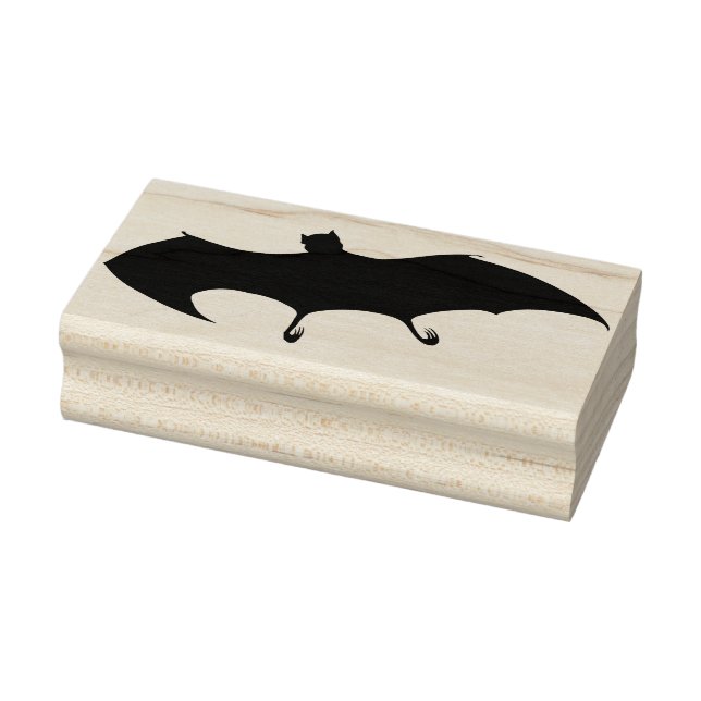 Halloween Bat Silhouette Rubber Art Briefmarke Gummistempel (Stempel)