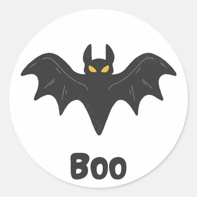 Halloween Bat Sticker (Vorderseite)