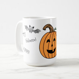 Halloween Bat und Pumpkin-Kaffee-Tasse Kaffeetasse