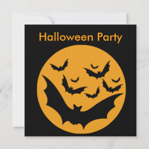 Halloween Bats Einladung