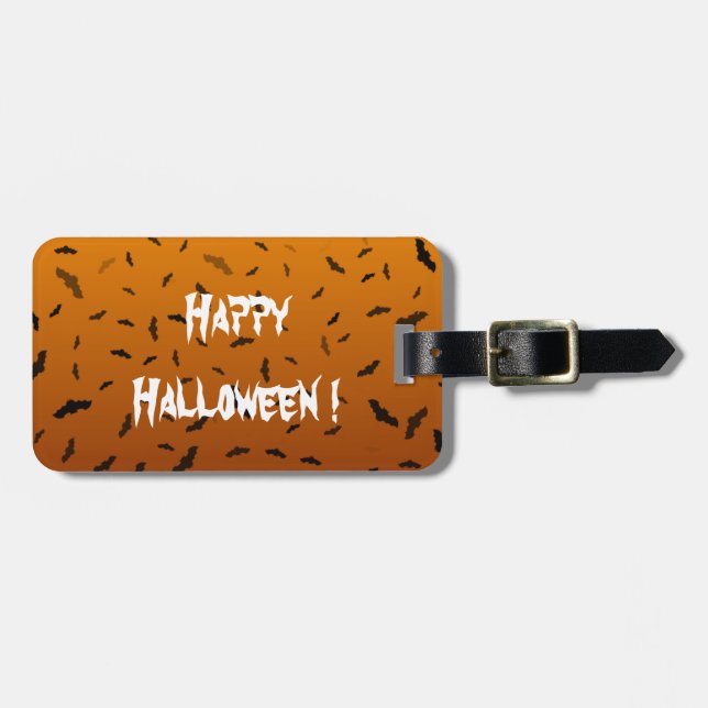 Halloween Bats Gepäckanhänger (Vorderseite horizontal)
