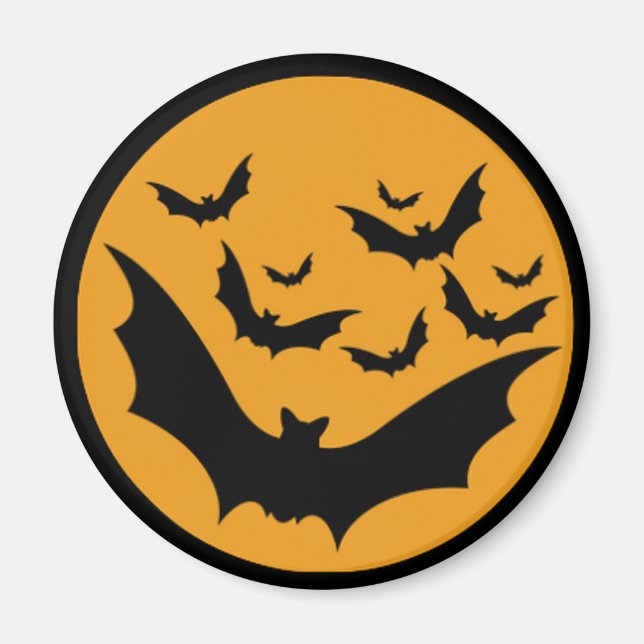 Halloween Bats Magnet (Vorne)