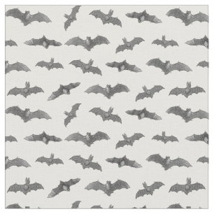 Halloween Bats Muster Antiquitätenkunst Illustrie Stoff