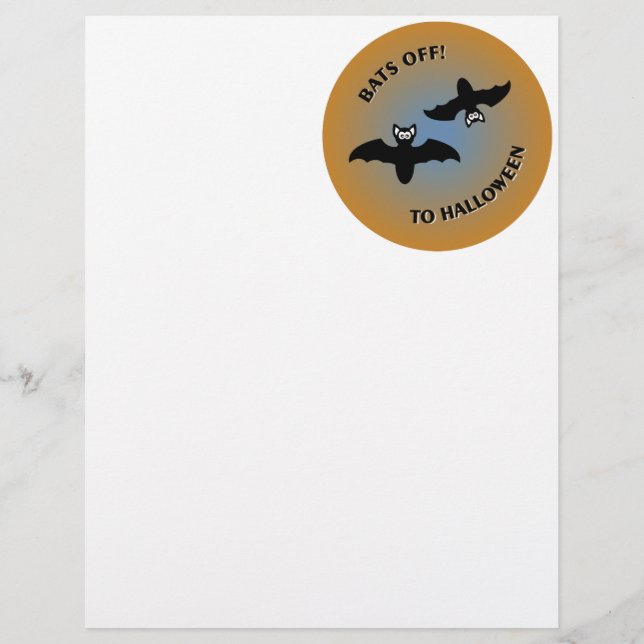 Halloween Bats Orange Blue (Vorderseite)