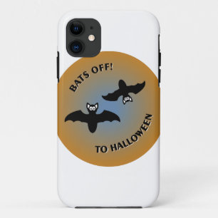 Halloween Bats Orange Blue Case-Mate iPhone Hülle