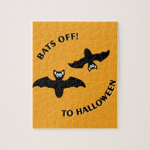 Halloween Bats Orange Puzzle